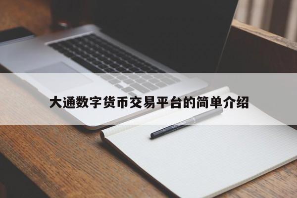 大通数字货币交易平台的简单介绍